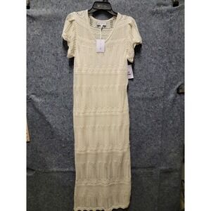JS Trinity Sweater Dress‎ Pearled Ivory by Jessica Simpson Size M